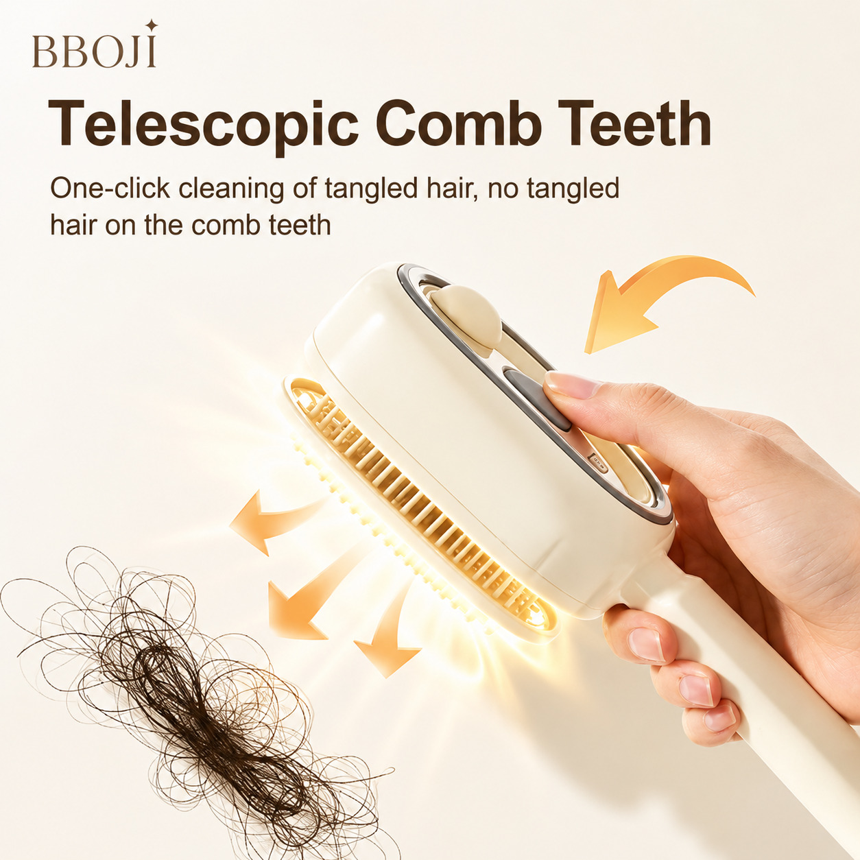 BBOJI Anti-Frizz Spray Massage Comb & Hair Oil Set