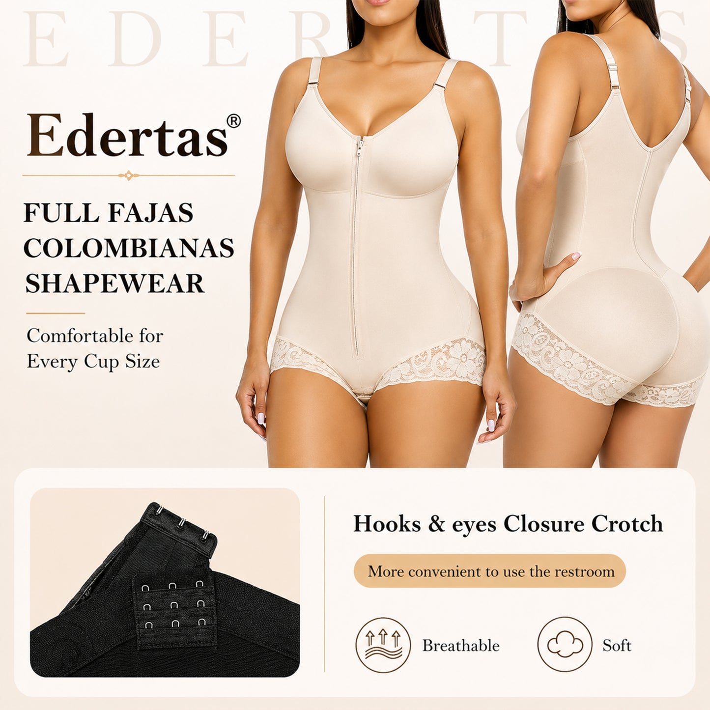 Edertas Full-Body Tummy Control & Butt-Lifting Shapewear