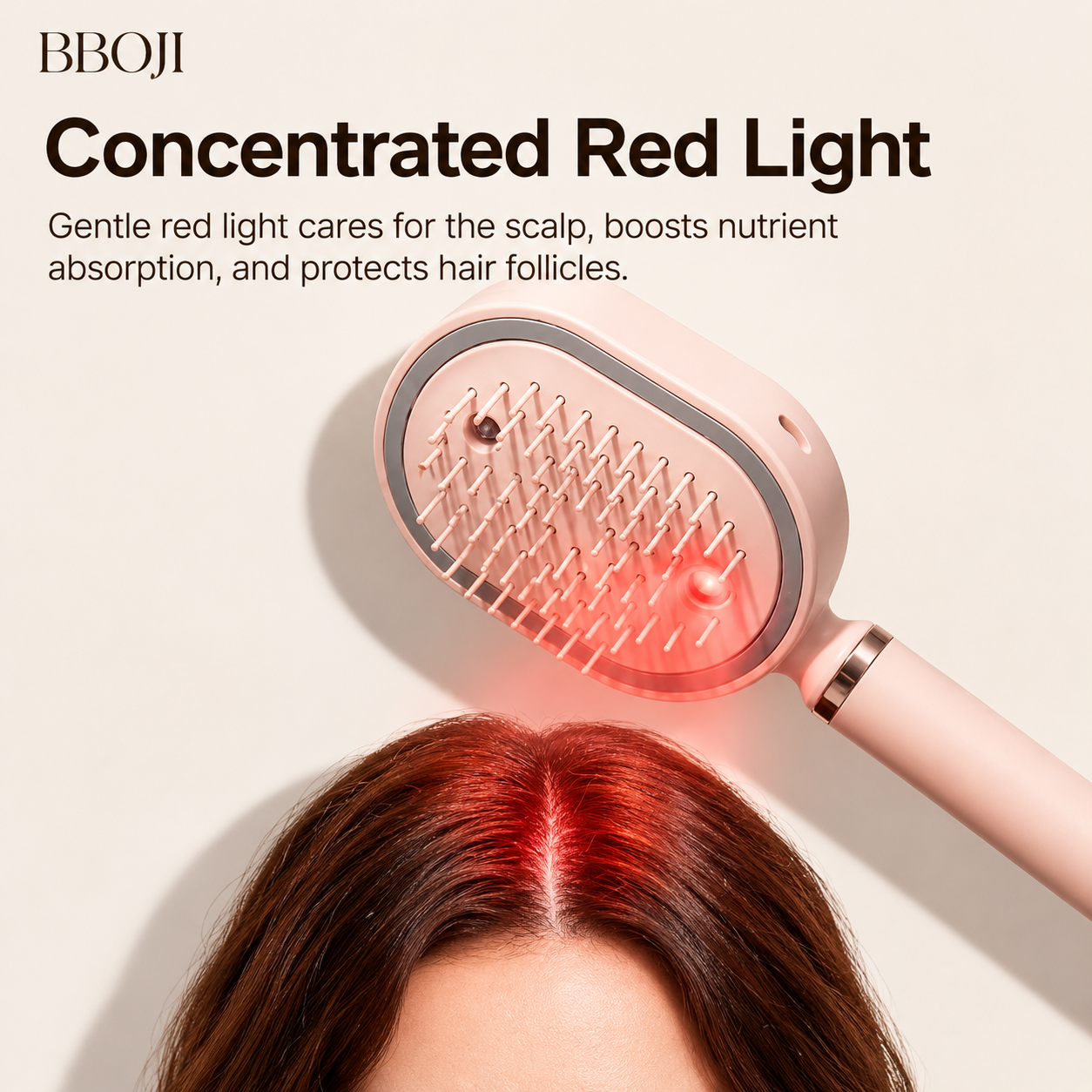 BBOJI Anti-Frizz Spray Massage Comb & Hair Oil Set