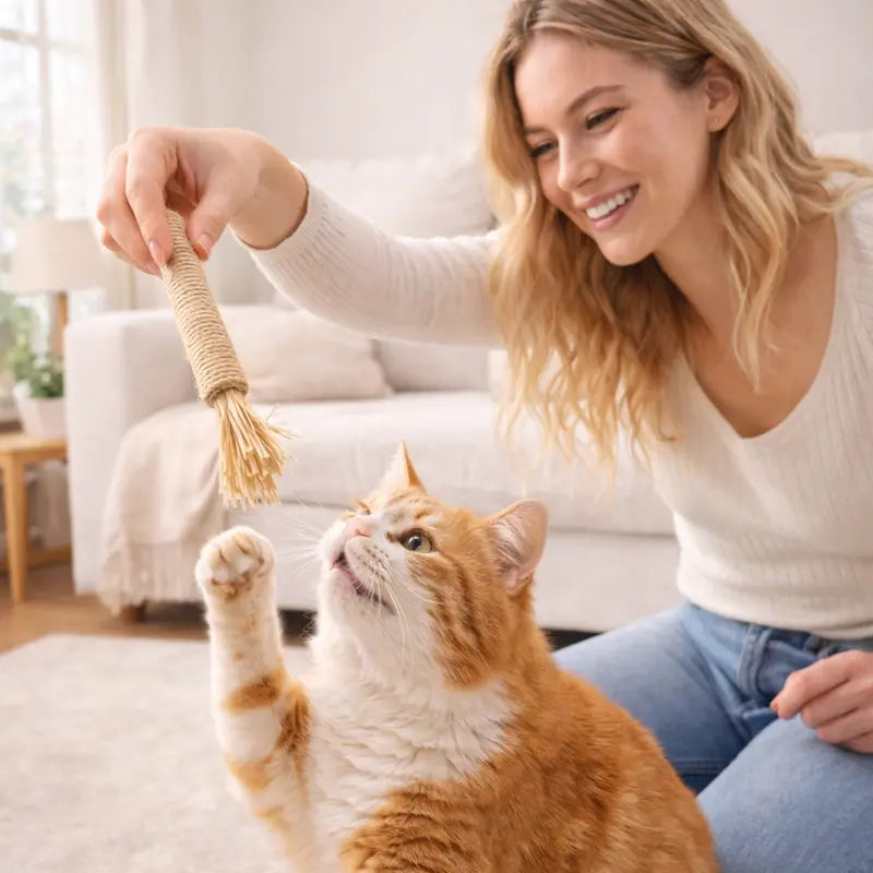 Edertas Natural Cat Chew Toy – Reduce Boredom, Support Cleaner Teeth