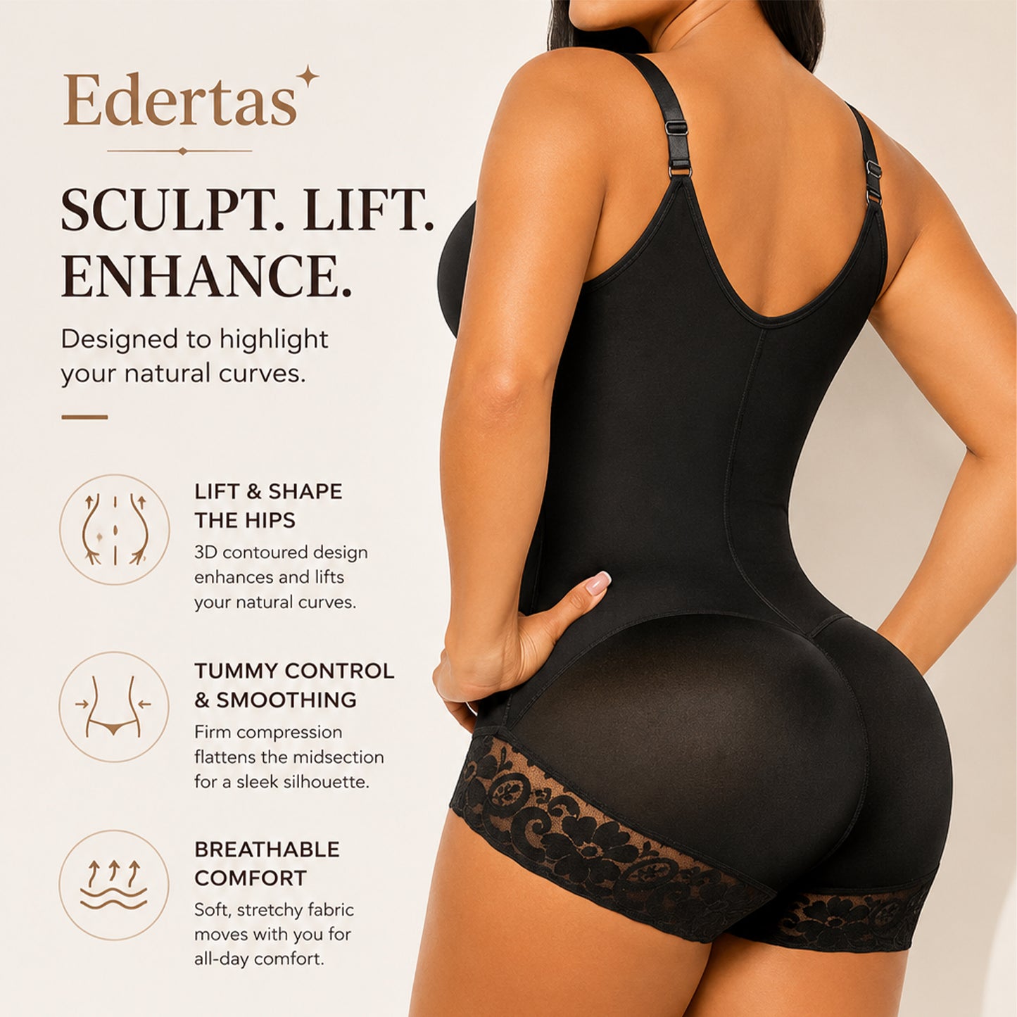 Edertas Full-Body Tummy Control & Butt-Lifting Shapewear