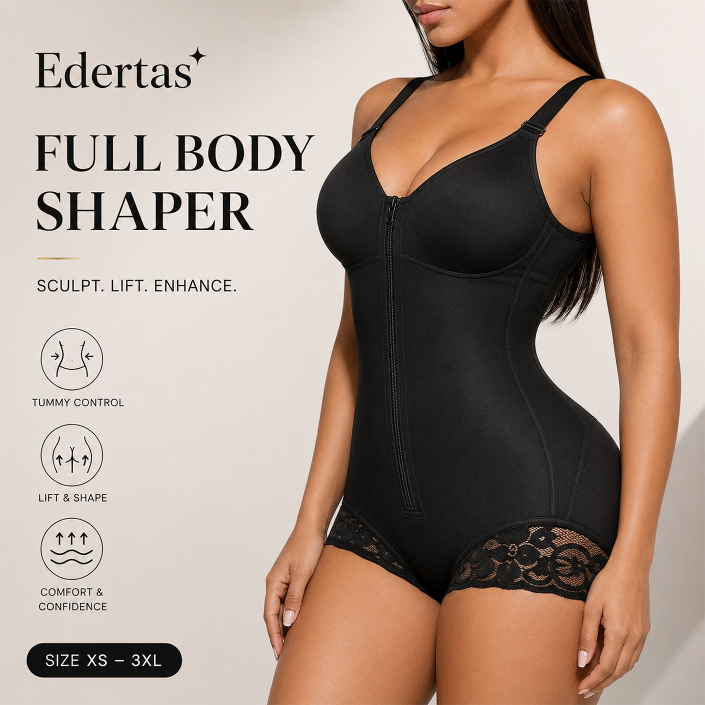 Edertas Full-Body Tummy Control & Butt-Lifting Shapewear