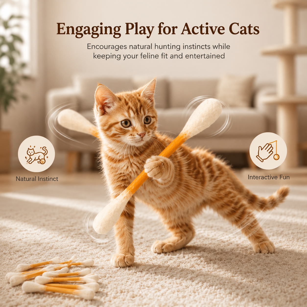 Premium Catnip-Infused Interactive Toy