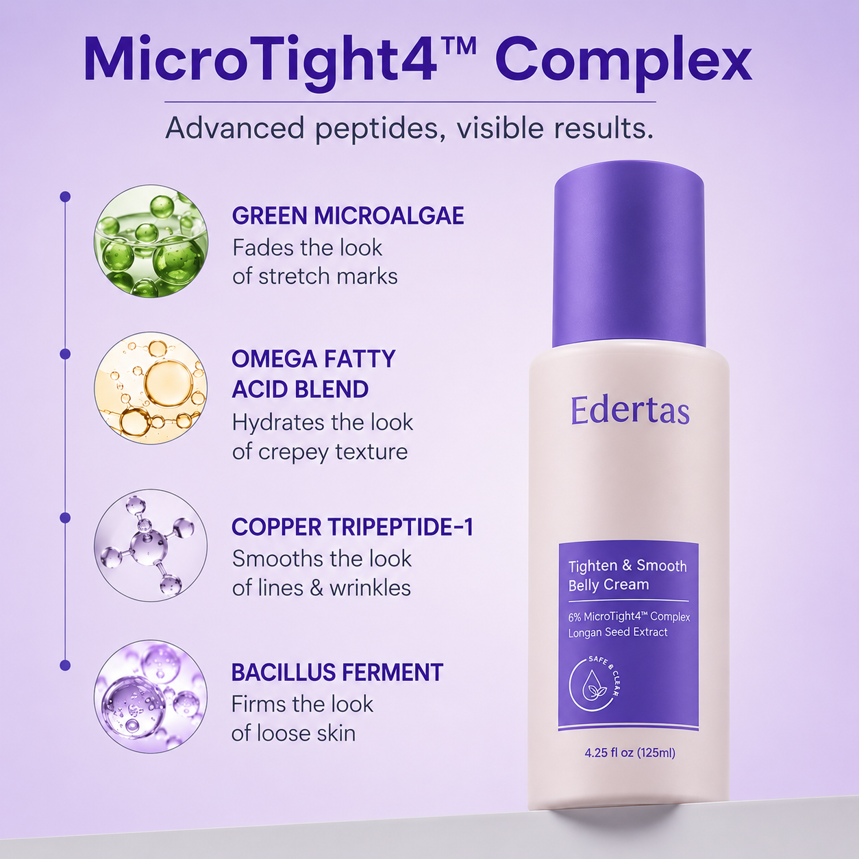 Edertas Firming Belly Cream – For Smoother, Tighter-Looking Skin