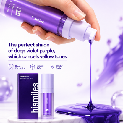 Hismiles Purple Toothpaste – Color Correcting Teeth Brightener