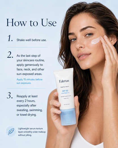 Edertas SPF 50 Daily Sun Serum