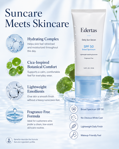 Edertas SPF 50 Daily Sun Serum