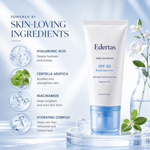 Edertas SPF 50 Daily Sun Serum