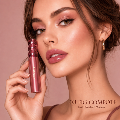 Ederdas Juicy Glazed Lip Tint – Soft Color, Mirror Shine