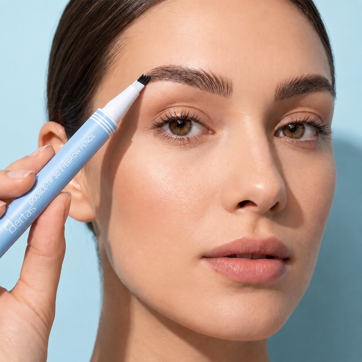 Edertas 2-in-1 Eyebrow Pen with Spoolie – Define, Fill & Blend