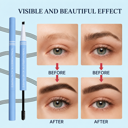 Edertas 2-in-1 Eyebrow Pen with Spoolie – Define, Fill & Blend