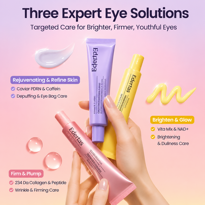 Edertas Eye Rescue Trio – Brighten, Depuff & Smooth Tired Eyes