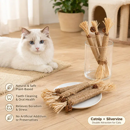 Edertas Natural Cat Chew Toy – Reduce Boredom, Support Cleaner Teeth
